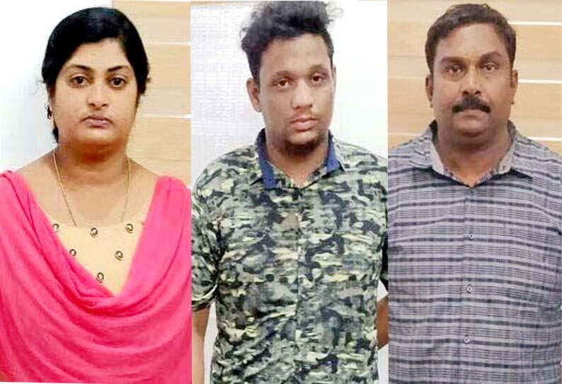 கணவனுக்கு துரோகம்..!! கள்ளகாதலுக்காக கணவனை கடத்தல் வழக்கில் சிக்கவைத்த பெண்..!