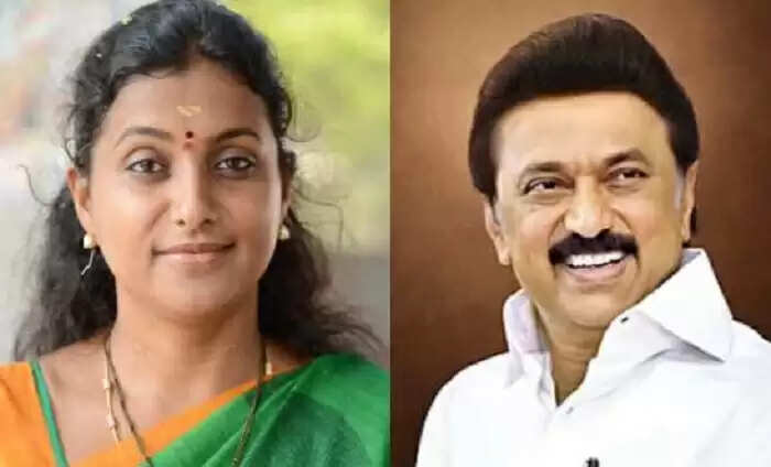 “மின்னல் வேகத்தை இனி மு.க.ஸ்டாலின் வேகம் என குறிப்பிடலாம்” : நடிகை ரோஜா புகழாரம்!!
