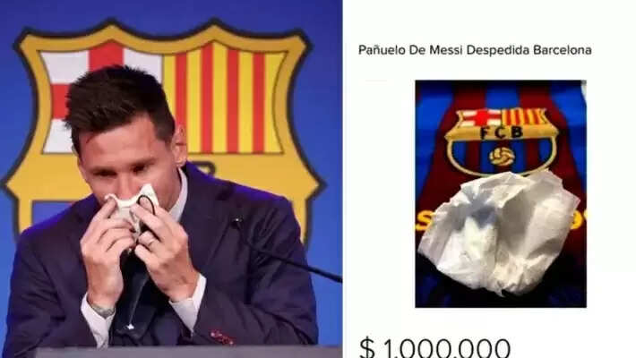 மெஸ்ஸி கண்ணீர் துடைத்த டிஷ்யூக்கு 1 மில்லியன் டாலர் ! டிஎன்ஏ.,வுக்கு கடும் போட்டி!