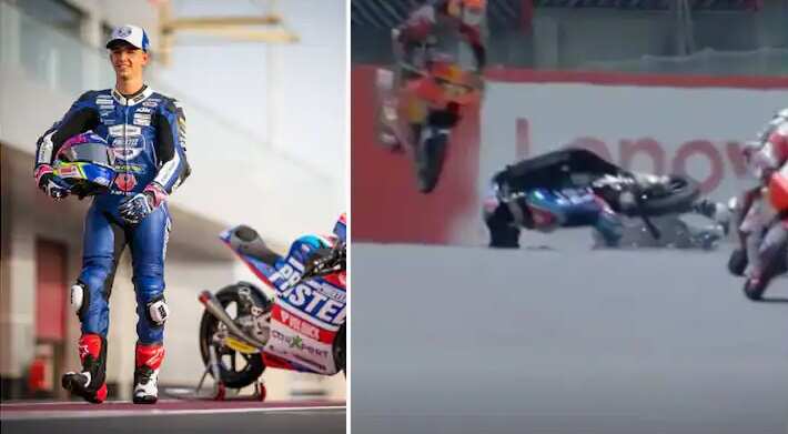 போட்டியின் போது இளம் பைக் ரேசர் மரணம்.. அதிர்ச்சியூட்டும் வீடியோ !!