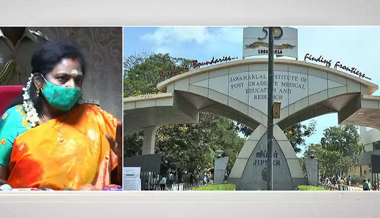 புதுச்சேரியில் இயங்கி வரும் ஜிப்மரில் இந்தி தினிப்பு இல்லை - ஆளுநர் தமிழிசை விளக்கம்..!!