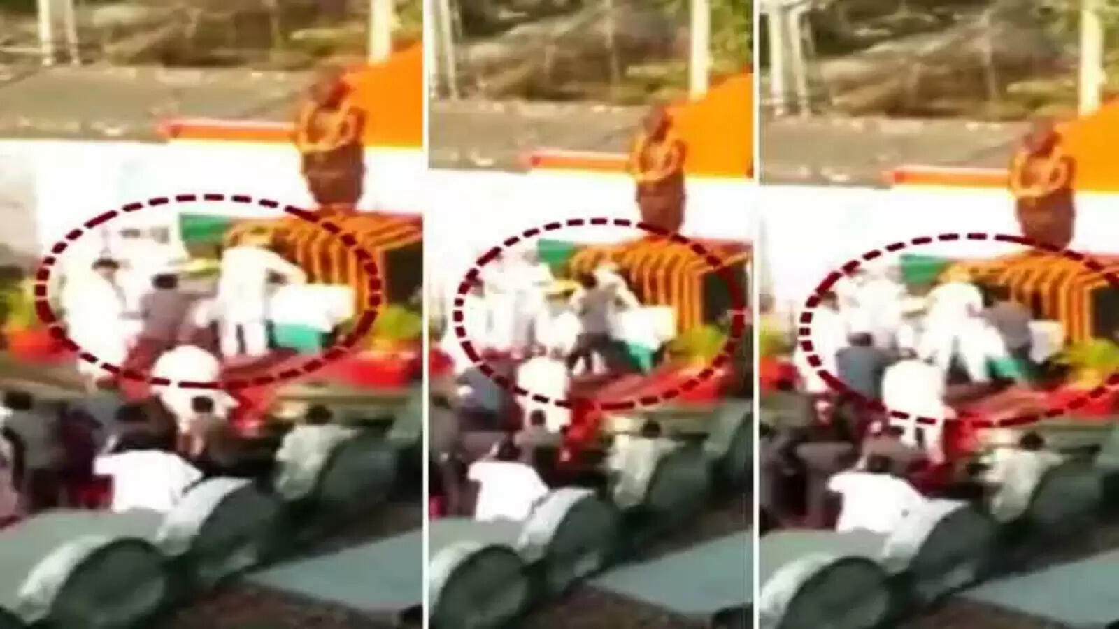 முதலமைச்சருக்கு பளார் என்று அறைவிட்ட இளைஞர்!! VIDEO