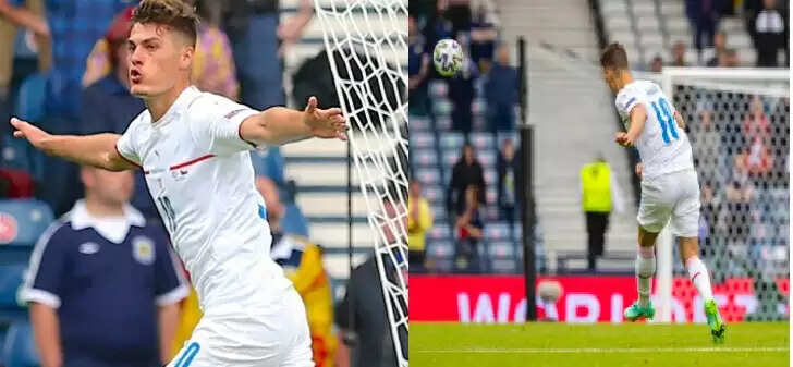 மைதானத்தின் பாதியில் இருந்து கோல் அடித்து சாதனை படைத்த வீரர்.. வியக்க வைக்கும் வீடியோ !