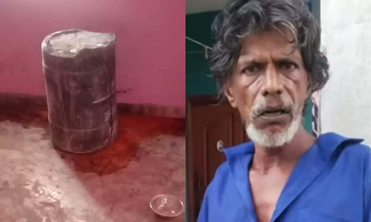 உயிரிழந்த தாயின் உடலை டிரம்மில் போட்டு சிமெண்ட் பூசி அடக்கம் செய்த மகன்..!!