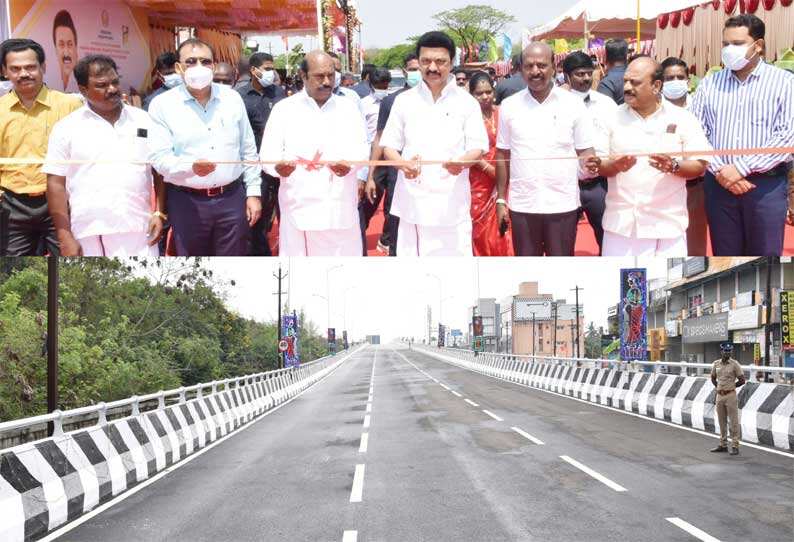 சென்னையில் மிக நீளமான மேம்பாலம்.. திறந்து வைத்தார் முதல்வர் ஸ்டாலின்..!