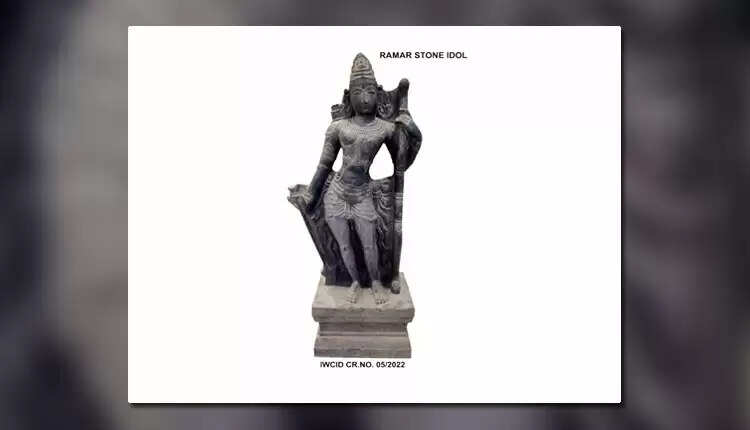 ஜெர்மனிக்கு கடந்த முயன்ற ரூ.1 கோடி மதிப்பிலான சிலை மீட்பு!!