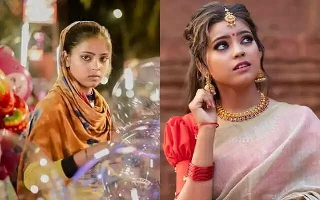 அழகிகள் அதிர்ச்சி.. விளம்பர மாடலாக மாறிய சாலையோர பலூன் விற்கும் சிறுமி !!