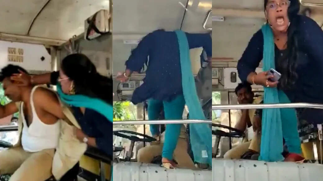 டிரைவரை அடித்து உதைத்த பெண்!! VIDEO டிரைவரை அடித்து உதைத்த பெண்!! VIDEO