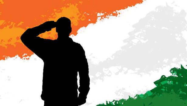 national flag salut
