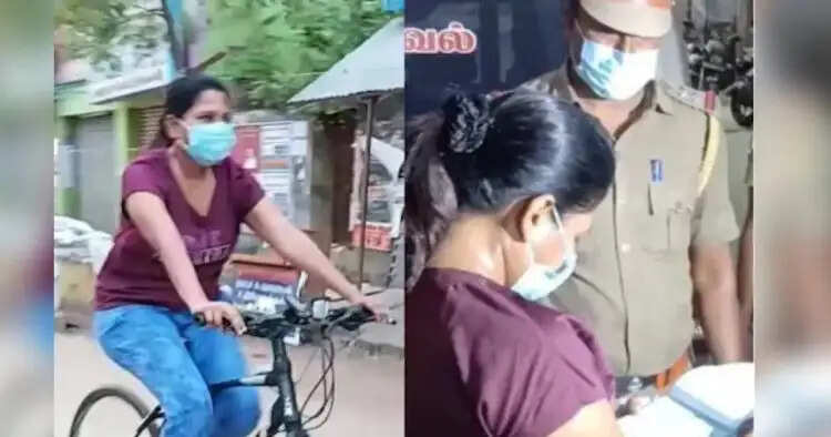 சைக்கிளிலேயே பயணம் செய்த மாவட்ட ஆட்சியர்..! குவியும் பாரட்டுக்கள்!!