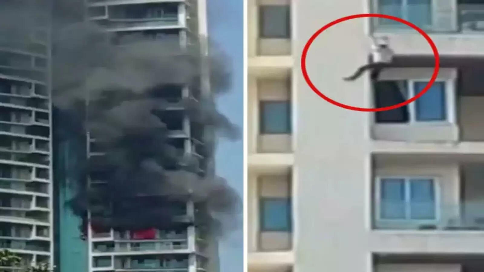 மும்பையில் 64 மாடி குடியிருப்பு கட்டடத்தில் தீ விபத்து; தீயிலிருந்து தப்பிக்க கீழே குதித்தவர் உயிரிழப்பு..!!