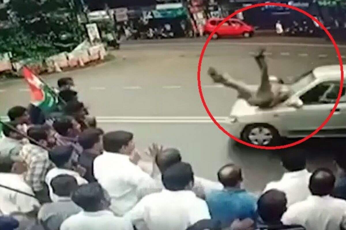 சாலையில் நின்று சீன் போட்ட இருவர்.. தூக்கி வீசிய கார்.. பகீர் சிசிடிவி காட்சிகள் !!