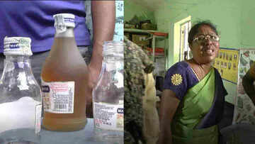 இப்படியும் ஒரு டீச்சர்..!!மது அருந்தியபடி மாணவர்களுக்கு பாடம் நடத்திய ஆசிரியை..!!