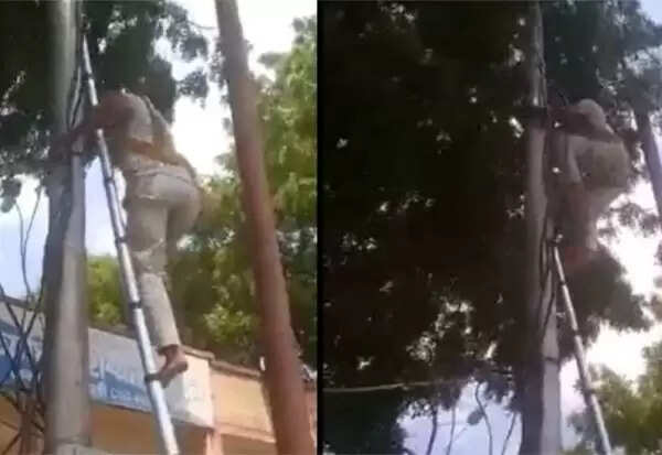 எனக்கா அபராதம் விதிக்கிற..? காவல் நிலையத்தின் மின் இணைப்பை துண்டித்த மின்வாரிய ஊழியர்..!!