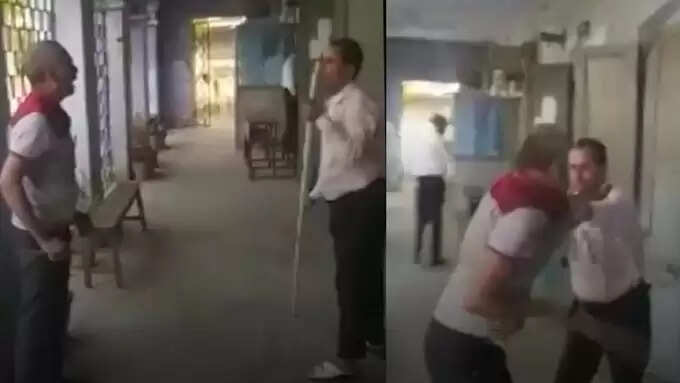 ஏன் லேட் என்று கேட்ட பள்ளி முதல்வரை தாக்கிய பியூன்..!!