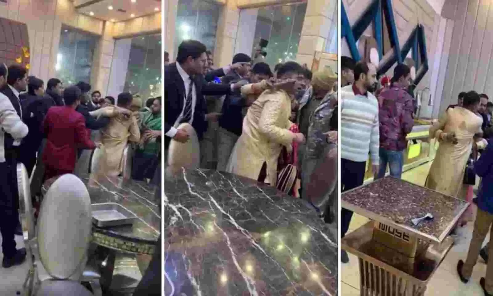 திருமண மண்டபத்தில் மணமகனை புரட்டியெடித்த மணமகள் குடும்பத்தினர்... ஏன் தெரியுமா ?