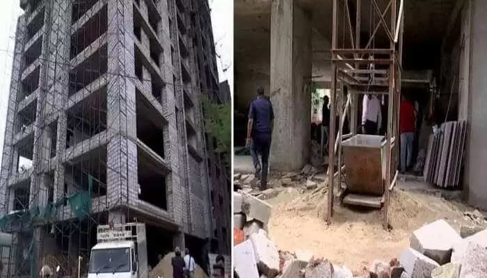 அகமதாபாத்தில் சோகம்! லிப்ட் அறுந்து விழுந்ததில் 8 பேர் பலி!!