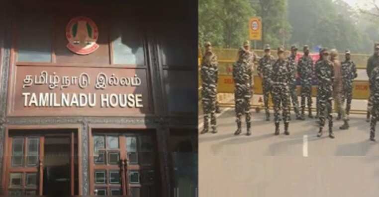 தமிழ்நாடு இல்லம் முற்றுகை.. பாஜகவினர் கைது !!