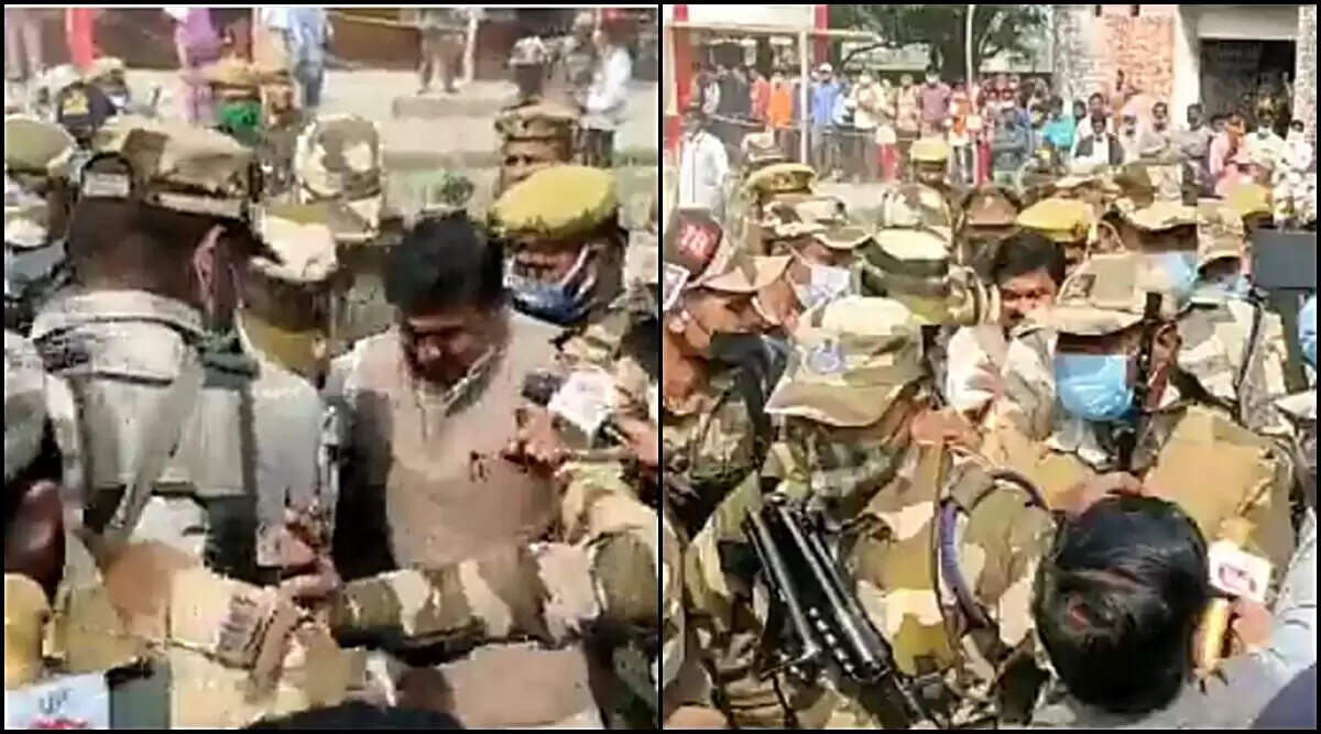 ராணுவப்படை பாதுகாப்புடன் வாக்களித்தார் ஒன்றிய அமைச்சர் ..!!